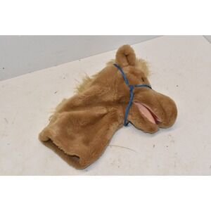 Vintage Dakin Horse Hand Puppet Plush 11"Bridle Brown Mane Golf Club Head Cover